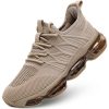 Men's Air Running Shoes Non Slip Workout Casual Sport Shoes for Men Basketball Sneakers Fashion Tennis Sport Fitness Cross Trainers - Z02 Khaki