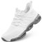 Men's Air Running Shoes Non Slip Workout Casual Sport Shoes for Men Basketball Sneakers Fashion Tennis Sport Fitness Cross Trainers - Z02 White