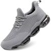 Men's Air Running Shoes Non Slip Workout Casual Sport Shoes for Men Basketball Sneakers Fashion Tennis Sport Fitness Cross Trainers - Z06 Grey
