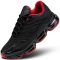 Men's Air Running Shoes Non Slip Workout Casual Sport Shoes for Men Basketball Sneakers Fashion Tennis Sport Fitness Cross Trainers - Black/Red
